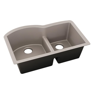 Elkay® ELXHU3322RSM0 Quartz Luxe Transitional Kitchen Sink, Silvermist, Rectangle Shape, 17.21 in L x 19.34 in W Bowl x 10 in D Bowl, 33 in L x 22 in W x 10 in H, Under Mounting