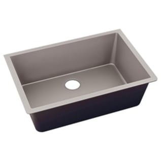 Elkay® ELXRU13322SM0 Luxe® Transitional Kitchen Sink, Silvermist, Rectangle Shape, 30.24 in L x 16.3 in W x 9.44 in D Bowl, 33 in L x 18-7/16 in W x 9-7/16 in H, Under Mount, Quartz
