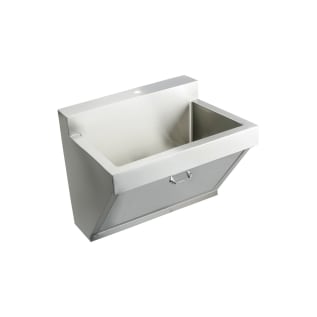 Elkay® EWSF130261 Surgeons Scrub Sink, Rectangle Shape, 23 in W x 11 in H, Wall Mount, 304 Stainless Steel, Buffed Satin, Import