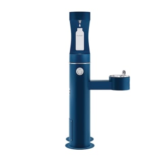 Elkay® LK4420BF1UDBBLU Non-Filtered Bi-Level Outdoor Pedestal Bottle Filling Station With Pet Station, 2 Stations, Domestic