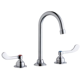 Elkay® LK800GN05T4 Faucet, Commercial, 1.5 gpm Flow Rate, Gooseneck Spout, Polished Chrome, 2 Handles