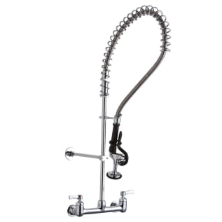 Elkay® LK943LC Pre-Rinse Faucet, 1.2 gpm Flow Rate, 8 in Center, Swivel Spout, Polished Chrome, 2 Handles, Import