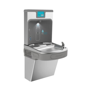 Elkay® LZS8WSSP EZH2O® Filtered Bottle Filling Station and Cooler, 1.1 gpm Flow Rate, Pushbar/Sensor Operation, Refrigerated Chilling, 1 Station, Domestic