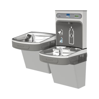 Elkay® LZSTL8WSVRLK EZH2O® Filtered Bi-Level Bottle Filling Station and Cooler, Push Bar/Sensor Operation, Refrigerated Chilling, 2 Stations, Domestic