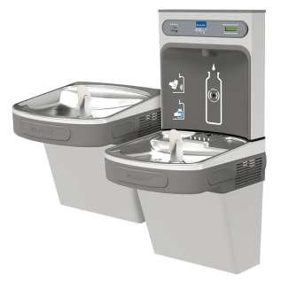 Elkay® LZSTLDDWSSK EZH2O® Filtered Bi-Level Bottle Filling Station and Cooler, 1.5 gpm Flow Rate, Push Bar/Sensor Operation, Non-Refrigerated Chilling, 2 Stations, Domestic