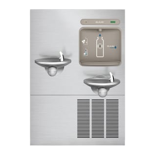 Elkay® LZWS-LRPBM28K EZH2O® Filtered Bottle Filling Station and Integral SwirlFlo Fountain, 1.1 gpm Flow Rate, Push Button/Sensor Operation, Refrigerated Chilling, 2 Stations, Domestic