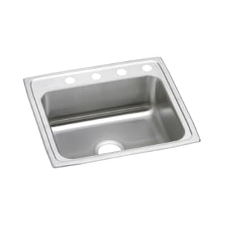 Elkay® PSR22193 Celebrity® Kitchen Sink, Brilliant Satin, Rectangle Shape, 18 in L x 14 in W Bowl x 7 in D Bowl, 3 Faucet Holes, 22 in L x 19-1/2 in W x 7-1/8 in H, Top Mounting, Stainless Steel