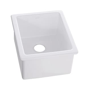 Elkay® SWU1517WH Fireclay Traditional Kitchen Bar Sink, White, Rectangle Shape, 13-1/2 in L x 16 in W Bowl x 9-1/8 in D Bowl, 16-3/8 in L x 18-7/8 in W x 10-1/8 in H, Under Mounting
