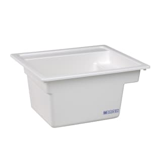 ELM® ┬á25 Vector™ Self-Rimming Multi-Task Sink, 25 in W x 12-3/4 in D x 22 in H, Fiberglass, White, Domestic