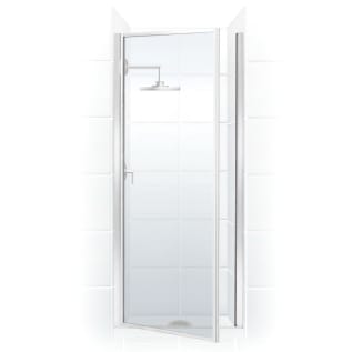 ELM® 32.705 Pivot Door, Clear Tempered Glass, Polished Chrome, 29 to 31 in W Opening