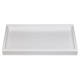 ELM® 3660M Rectangular Single Threshold Shower Floor, DuraBase®, White, 60 in L x 36 in W x 4-1/2 in D, Domestic