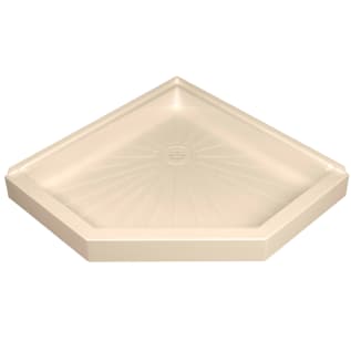 ELM® 3838CM Threshold Neo-Angle Shower Floor, DuraBase®, White, 38 in L x 38 in W, Domestic