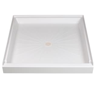 ELM® 4242M Square Single Threshold Shower Floor, DuraBase®, White, 42 in L x 42 in W, Domestic