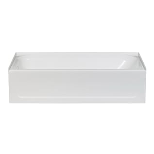 ELM® T6030L Topaz™ Premier Bathtub, 60 in L x 30 in W, Left Drain, White, Domestic
