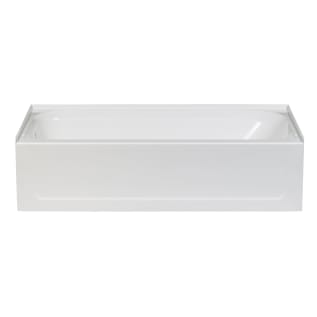 ELM® T6032L T6032 Topaz Bathtub, Soaking, 60 in L x 32 in W, Left Drain, White, Domestic