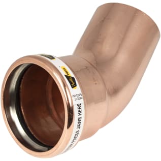 EPC ApolloPRESS® 10062042 806-2 Large Diameter 45 deg Press Street Elbow, 3 in Nominal, Fitting x C End Style, Copper, Domestic