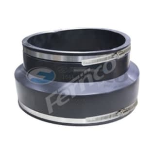 Fernco® 1006-1515 Standard Stock Coupling, 15 in Nominal, Concrete x Cast Iron/Plastic End Style, 60 Duro Shore A Flexible PVC, Domestic