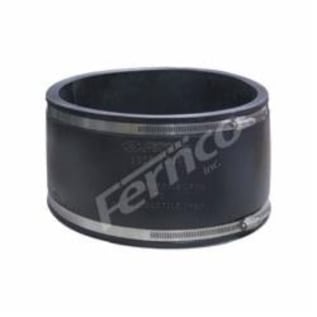 Fernco® 1055-1010 Standard Flexible Stock Coupling, 10 in Nominal, Asbestos Cement Fiber/Ductile Iron End Style, Flexible PVC