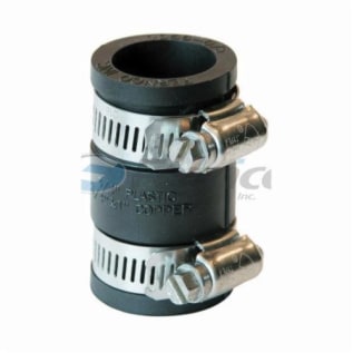Fernco® 1056-075 Flexible Pipe Coupling, 3/4 in Nominal, CPVC x C End Style, SCH 40/STD, PVC, Domestic
