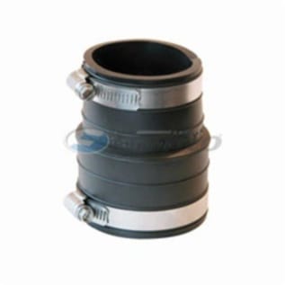 Fernco® 1059-22 Flexible Pipe Coupling, 2 in Nominal, Plastic Socket x Plastic/Cast Iron End Style, PVC, Domestic