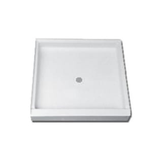 Florestone™ 4834-1WH Single Threshold Recess Shower Receptor, White, 34 in W x 4-3/4 in D