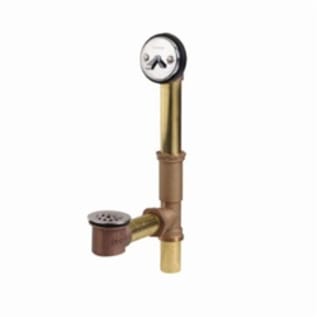 Gerber® G004181876 Classics™ Trip Lever Bath Drain With Pre-Adjustable Linkage and Retaining Ring, 3-1/2 in H, Brass, Domestic