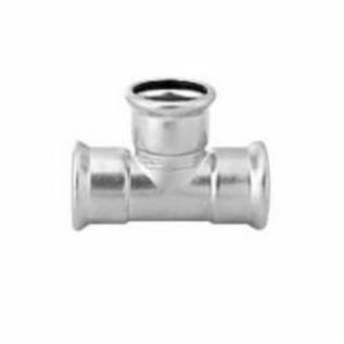 Grinnell Fire 442100E Equal Tee With Grade "E" EPDM O-Ring, 1 in, Press, 316 Stainless Steel