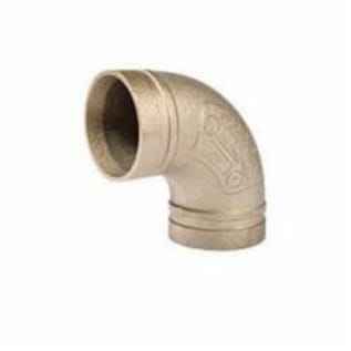 Grinnell Fire 61020S Pipe Elbow, 2 in Nominal, Grooved End Style, Copper Alloy