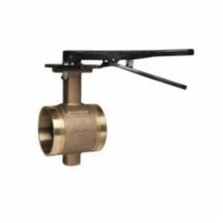 Grinnell Fire 68020EL B680 Butterfly Valve, 2 in Nominal, Grooved End Style, Bronze Body