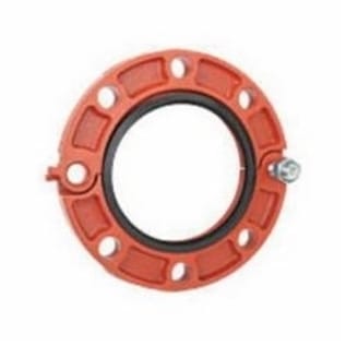 Grinnell Fire 71H20S Hinged Adapter With Grade E EPDM Gasket, 2 in Nominal, Flanged x Grooved End Style, 500 psi Pressure, 125/150 lb, Ductile Iron