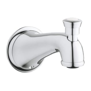 GROHE 13603000 Seabury Bath Spout With Diverter, 6-1/8 in L x 3-1/16 in H, 3/4 in FNPT Connection, Cast Brass, Polished Chrome, Import