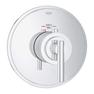 GROHE 19865000 Custom Shower Thermostatic Trim, 14 gpm Shower, StarLight® Polished Chrome