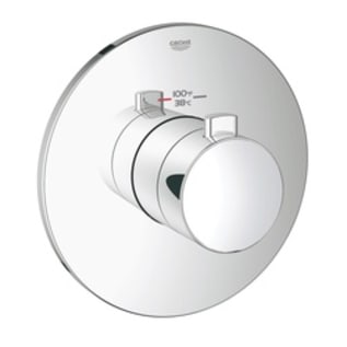 GROHE 19879000 Custom Shower Thermostatic Trim, 14 gpm Shower, StarLight® Polished Chrome