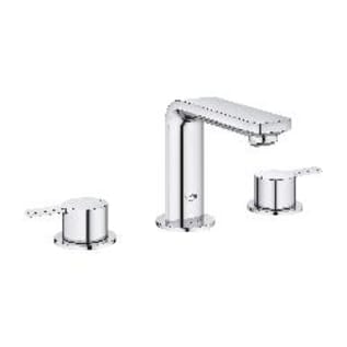 GROHE 2057800A Lineare Widespread 2057800A M-Size Basin Faucet, Residential, 1.2 gpm Flow Rate, 3-13/16 in H Spout, 5-1/2 to 13-3/8 in Center, StarLight® Polished Chrome, 2 Handles, Pop-Up Drain, Import