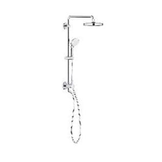 GROHE 26123001 Tempesta Single Function Shower System, 1.75 gpm Flow Rate, 1/2 in NPT Inlet, 59 in L Hose, Import