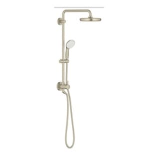 GROHE 26123EN1 Tempesta Single Function Shower System, 1.75 gpm Flow Rate, 1/2 in NPT Inlet, 59 in L Hose, Import