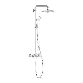 GROHE 26511000 26511_0 Euphoria® SmartControl Thermostatic Shower System, 1.8 gpm Flow Rate, 1/2 in Inlet x 1/2 in Outlet, 69 in L Hose