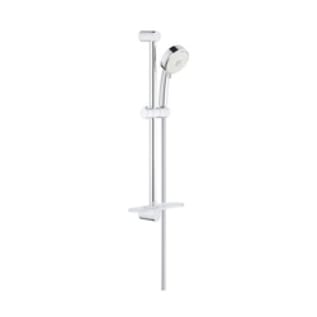 GROHE 27577002 New Tempesta Cosmopolitan 100 IV Shower Rail Set, 3-15/16 in Dia Rain O2/Rain/Massage/Jet Shower Head, 2.5 gpm Flow Rate, 69 in L Hose, StarLight® Polished Chrome, Import