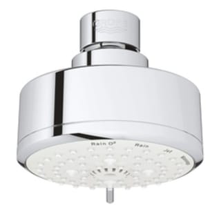 GROHE 27591001 New Tempesta Cosmopolitan 100 Shower Head, 2.5 gpm Max Flow, 4 Sprays, 3-15/16 in Dia Head, Import