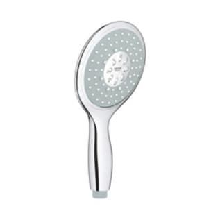 GROHE 27673000 Hand Shower, Power&Soul® 130, 2.5 gpm Flow Rate, 2 Sprays, 5-1/8 in Dia Head, 1/2 in Connection, Import