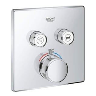 GROHE 29141000 2-Function 29141000 Thermostatic Trim, 7.7 gpm Valve, StarLight® Polished Chrome