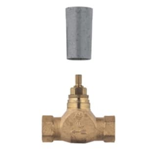 GROHE 29273000 Concealed Stop Valve, 1/2 in, NPT, Brass Body, Rough Brass, Import