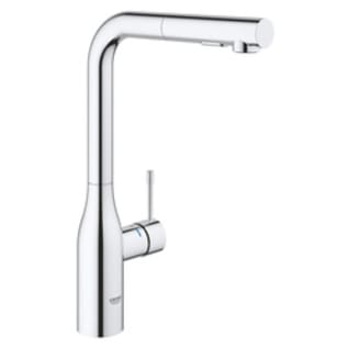 GROHE 30271000 Essence™ Kitchen Faucet, Residential, 1.75 gpm Flow Rate, 360 deg Swivel Spout, StarLight® Polished Chrome, 1 Handle, 1 Faucet Hole, Import