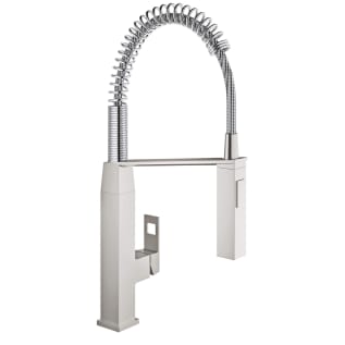 GROHE 31401DC0 Eurocube® Sink Mixer, 1.75 gpm Flow Rate, 140 deg Swivel Spout, SuperSteel Infinity, 1 Handles, Import