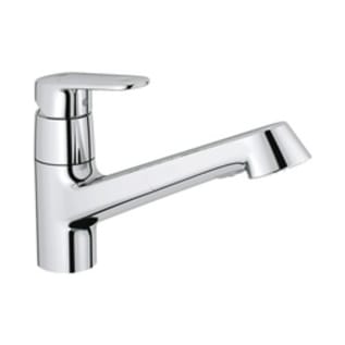 GROHE 32946002 Europlus Sink Mixer, 1.75 gpm Flow Rate, Low-Arc Spout, Polished Chrome, 1 Handles, 1 Faucet Holes, Import