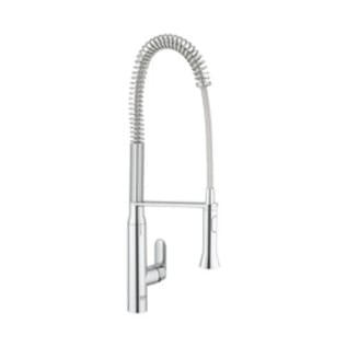 GROHE 32951000 Sink Mixer, K7, 1.75 gpm Flow Rate, 140 deg Swivel Spout, Polished Chrome, 1 Handles, Import