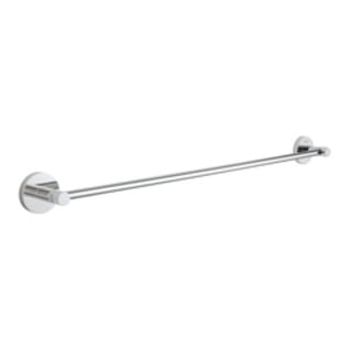 GROHE 40366000 Towel Rail, Essentials, 24 in L Bar, 2-3/8 in OAD, Metal, Polished Chrome, Import