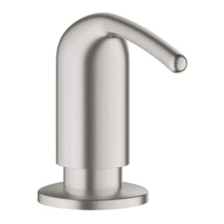 GROHE 40553DC0 Ladylux™ / Zedra 40553DC0 Ladylux Zedra Soap Dispenser, 15 oz Capacity, 3 in OAL, Deck Mount, Brass, Import