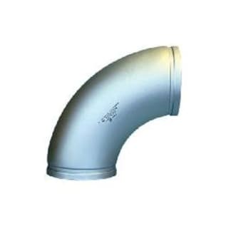 Gruvlok® 0390070175 FIG A7050SS Full-Flow 90 deg Elbow, 8 in Nominal, Grooved End Style, SCH 10, 304 Stainless Steel, Import