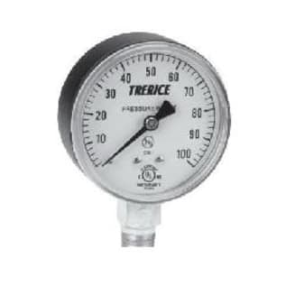 Trerice 800B2502LA60 800B Dry Utility Pressure Gauge, 0 to 60 psi Pressure, 1/4 in MNPT Connection, 2-1/2 in Dia Dial, 1.6 % Accuracy